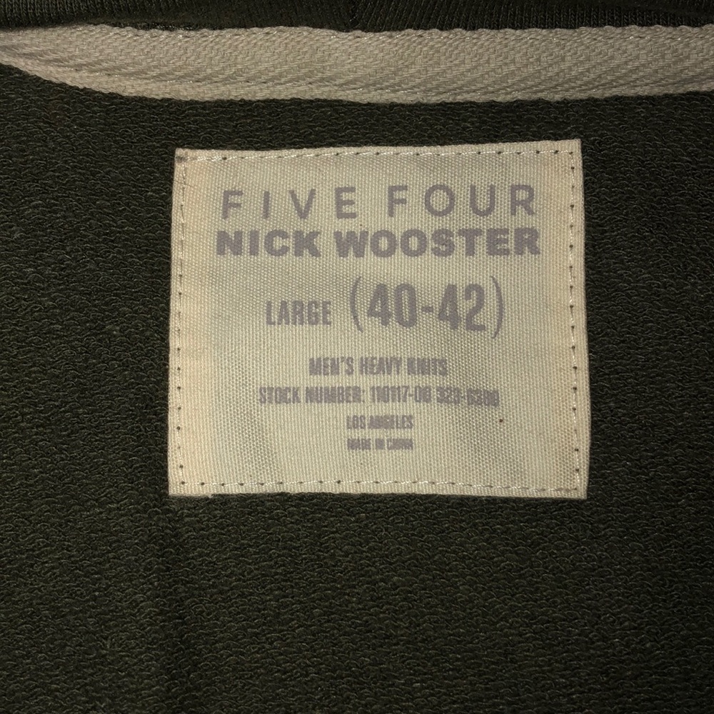 Five Four Full zip hoodie. Army green. - Picture 3 of 3
